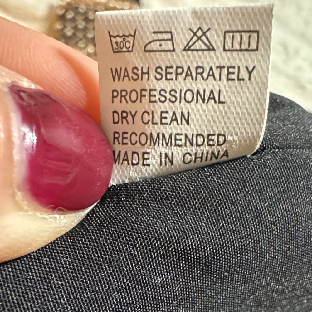 Black Gold Pearl Embellished One Shoulder Mini Dress | Statement - Picture 8 of 8